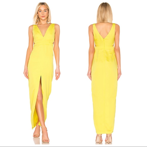 NWOT NBD Greta Gown in Yellow - Picture 2 of 8